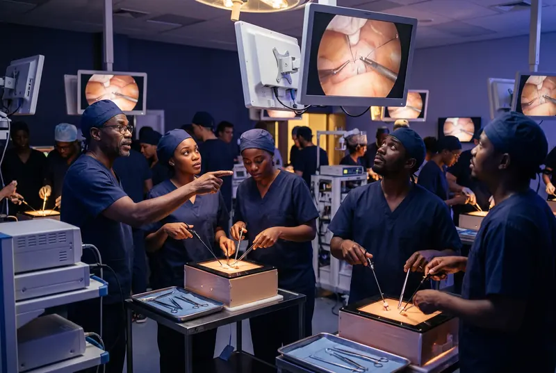 Curso de técnicas cirúrgicas em simulador